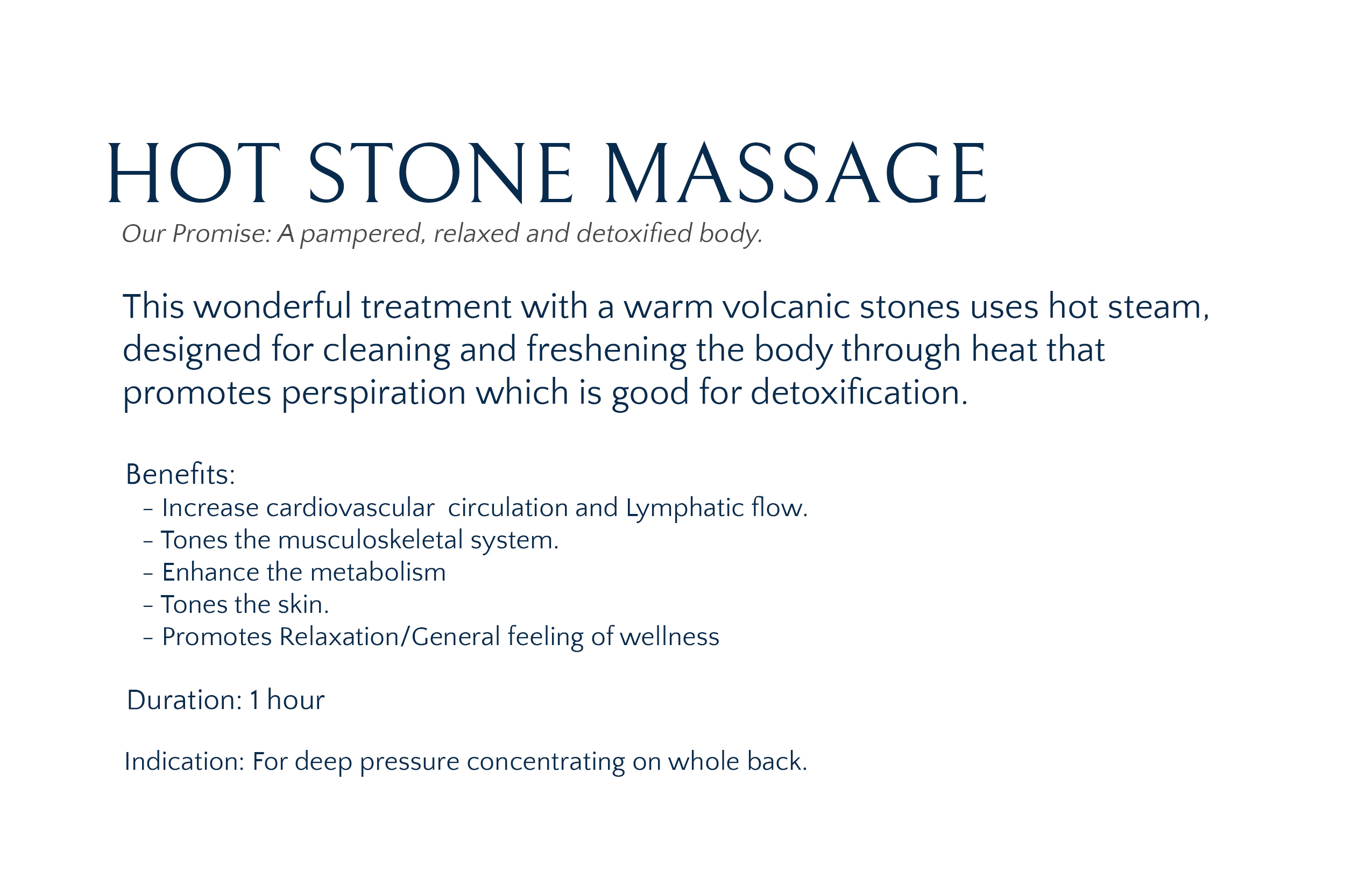 Hotstone Massage